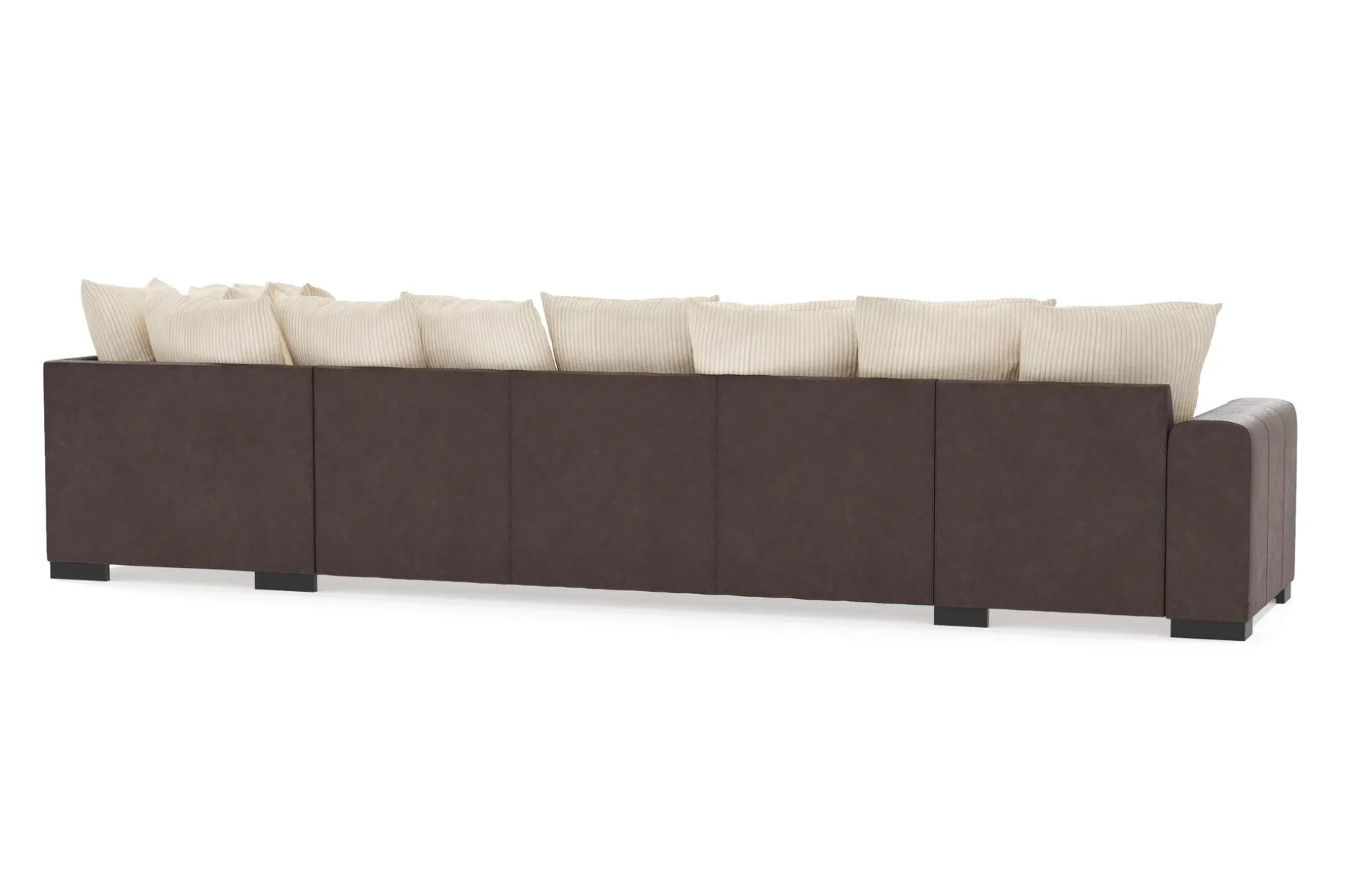 Ocean 5-seters Høyrevendt U-formet Large Sofa med Divan og Sjeselong i Manchester