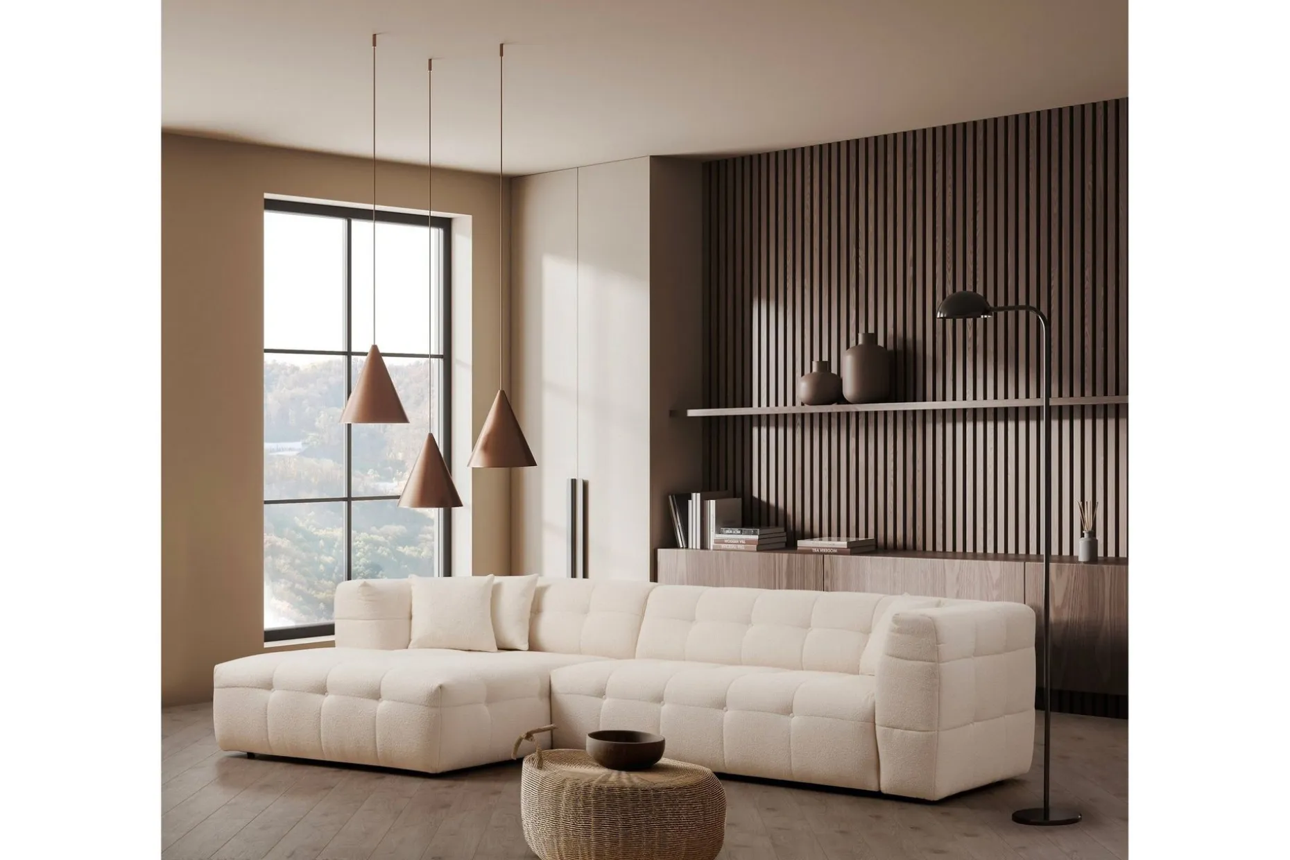 Octavian Sofa med Sjeselong 5-seter