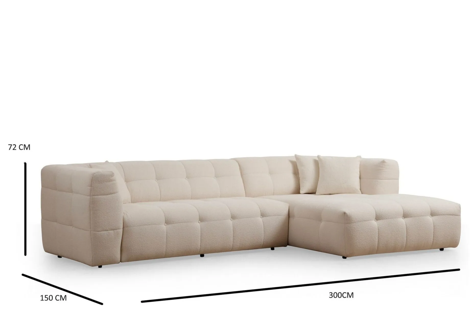 Octavian Sofa med Sjeselong 5-seter