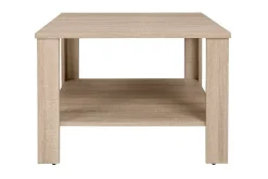Odettie Sofabord 68 cm med Oppbevaring Hylle Lys Eik