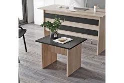 Okani Skrivebord 140 cm med oppbevaring og fotskammel