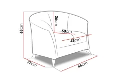 Olier Lenestol 86x77x68 cm
