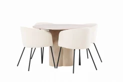 Olivia Matgruppe 110 cm Rund med 4 Berit Stoler