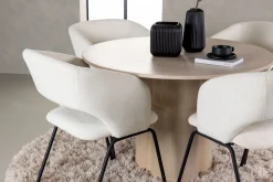 Olivia Spisegruppe 110 cm Rund med 4 Day Stoler