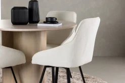 Olivia Spisegruppe 110 cm Rund med 4 Rosie Stoler