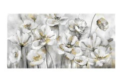 Oljemaling Hvite blomster