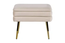 Oppbevaringsbenk Odessa Beige/Gull