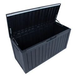 Oppbevaringsboks HOME4YOU Bomm 117,5x47,5x59 cm/300L, Svart plast