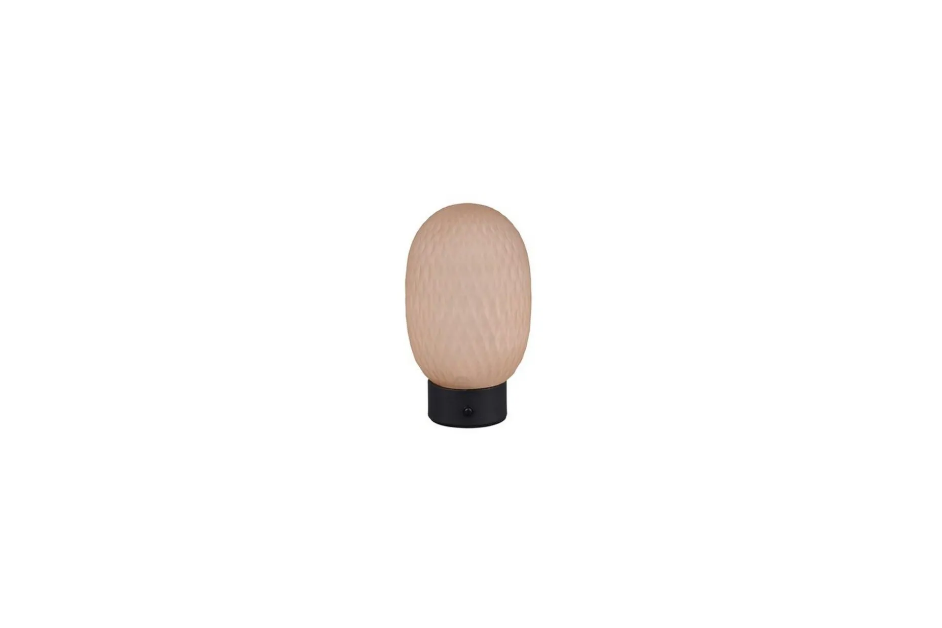 Oppladbar bordlampe TRIO Facette Matt svart/amber