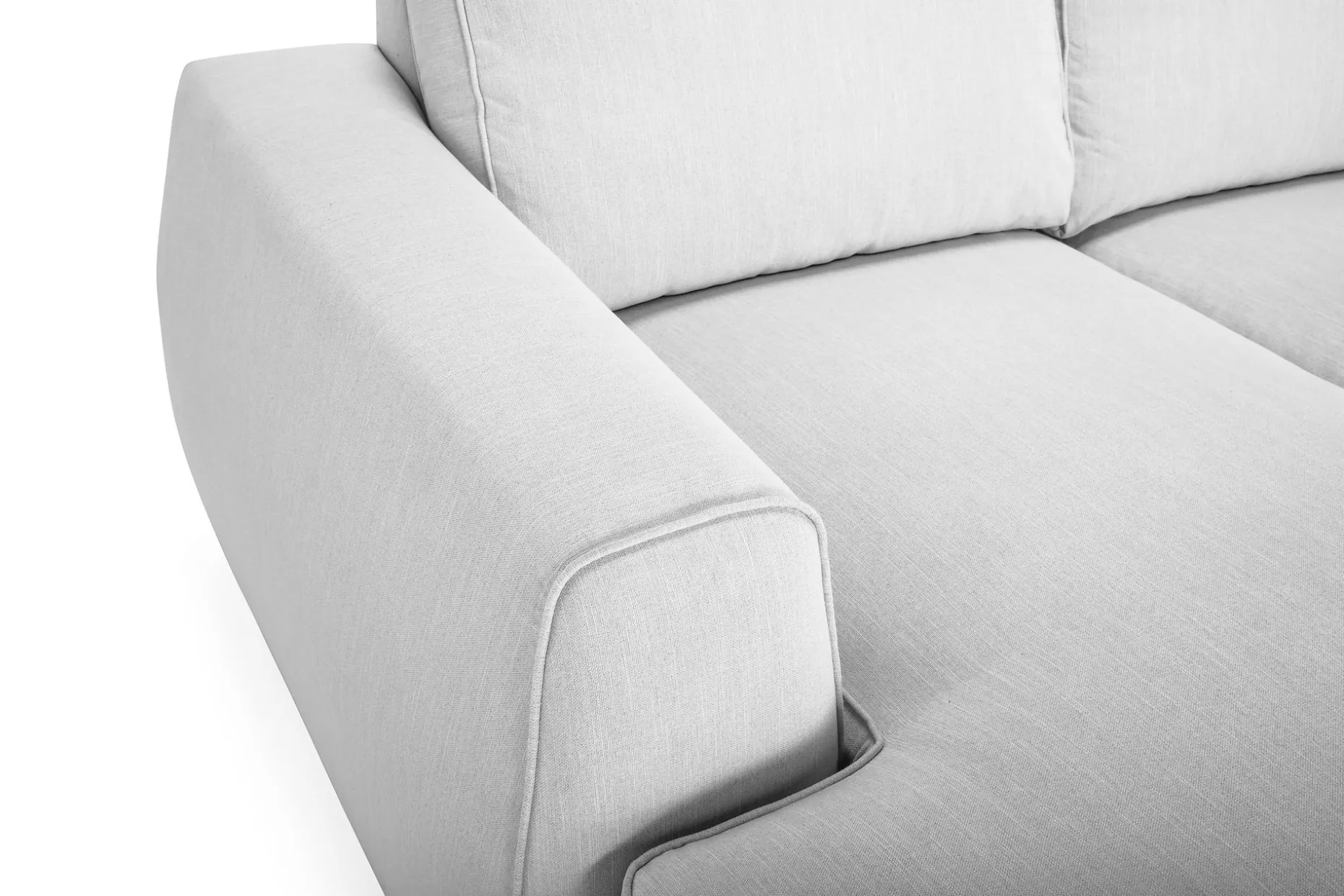 Optus Lyx 4-seters Høyrevendt U-formet Sofa med Divan og Sjeselong i Stoff