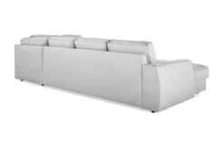 Optus Lyx 4-seters Høyrevendt U-formet Sofa med Divan og Sjeselong i Stoff