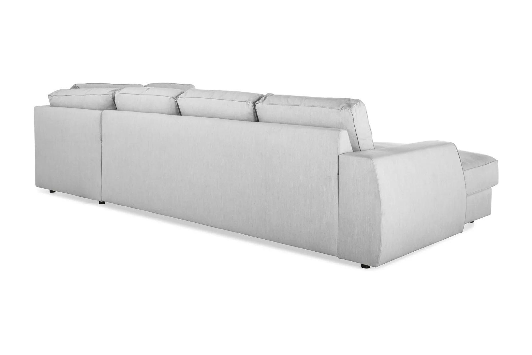 Optus Lyx 4-seters Høyrevendt U-formet Sofa med Divan og Sjeselong i Stoff