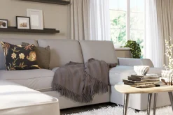 Optus Lyx 4-seters Venstrevendt U-formet Sofa med Divan og Sjeselong i Stoff