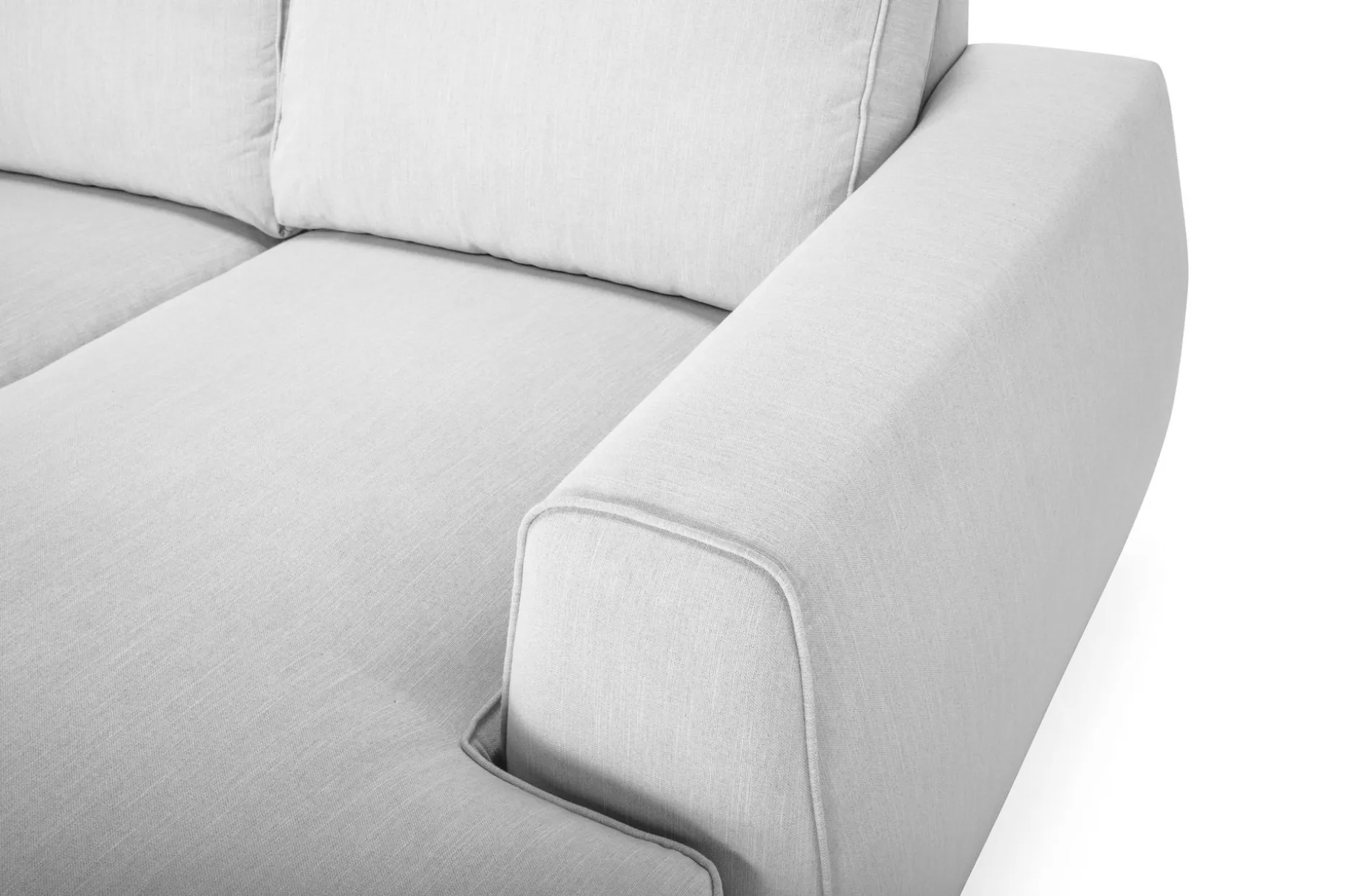 Optus Lyx 4-seters Venstrevendt U-formet Sofa med Divan og Sjeselong i Stoff
