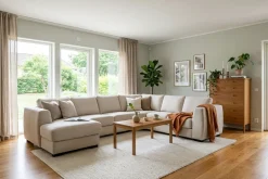 Optus 5-seters hjørnesofa med vendbar divan