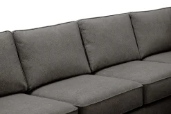 Optus 6-seters U-sofa med divan og sjeselong venstre
