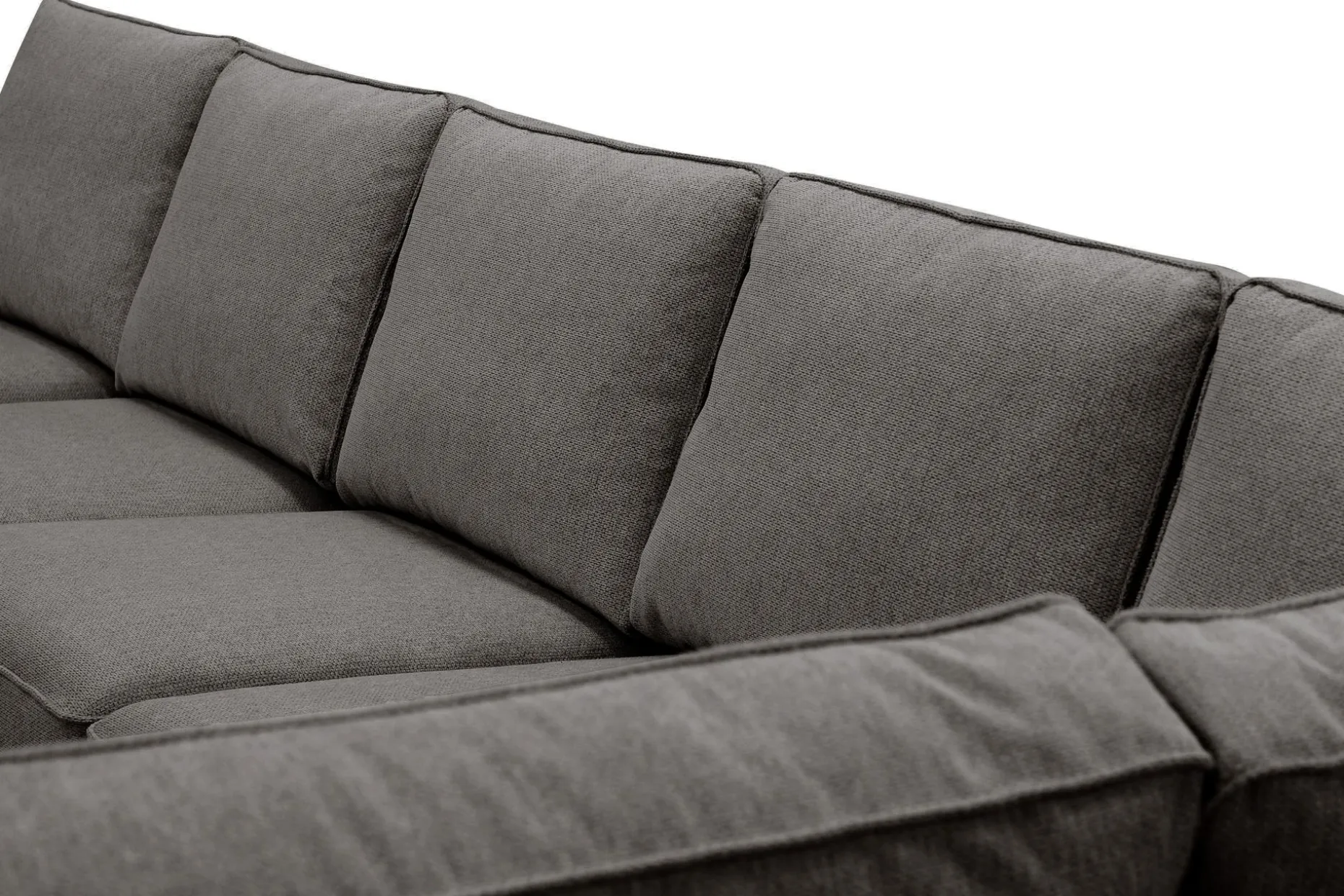Optus 6-seters U-sofa med divan og sjeselong venstre