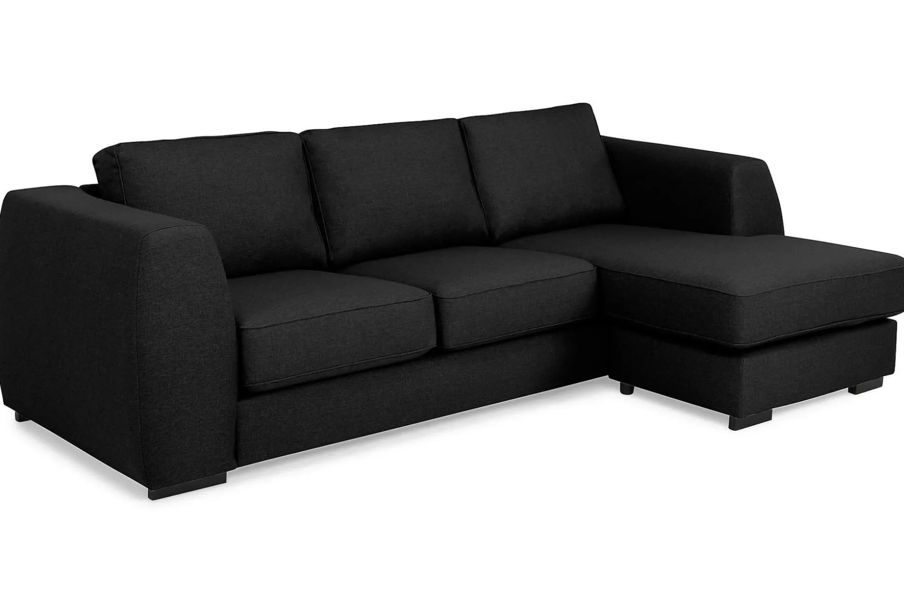 Optus 3-seters Vendbar L-formet Sjeselongsofa i Stoff