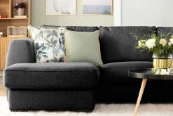 Optus 4-seters Venstrevendt L-formet Sjeselongsofa i Stoff