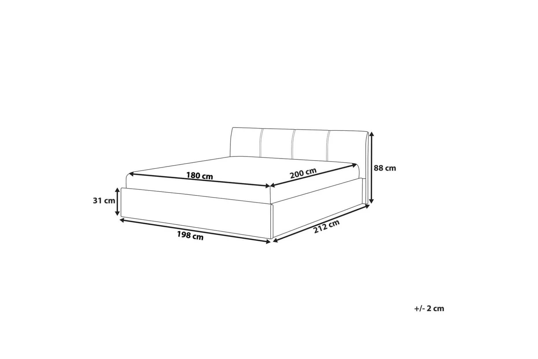 Orbey Dobbeltseng 180 | 200 cm