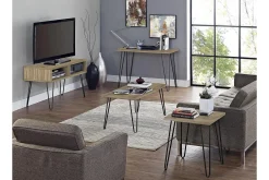 Owen Skrivebord 102 cm Natur/Svart