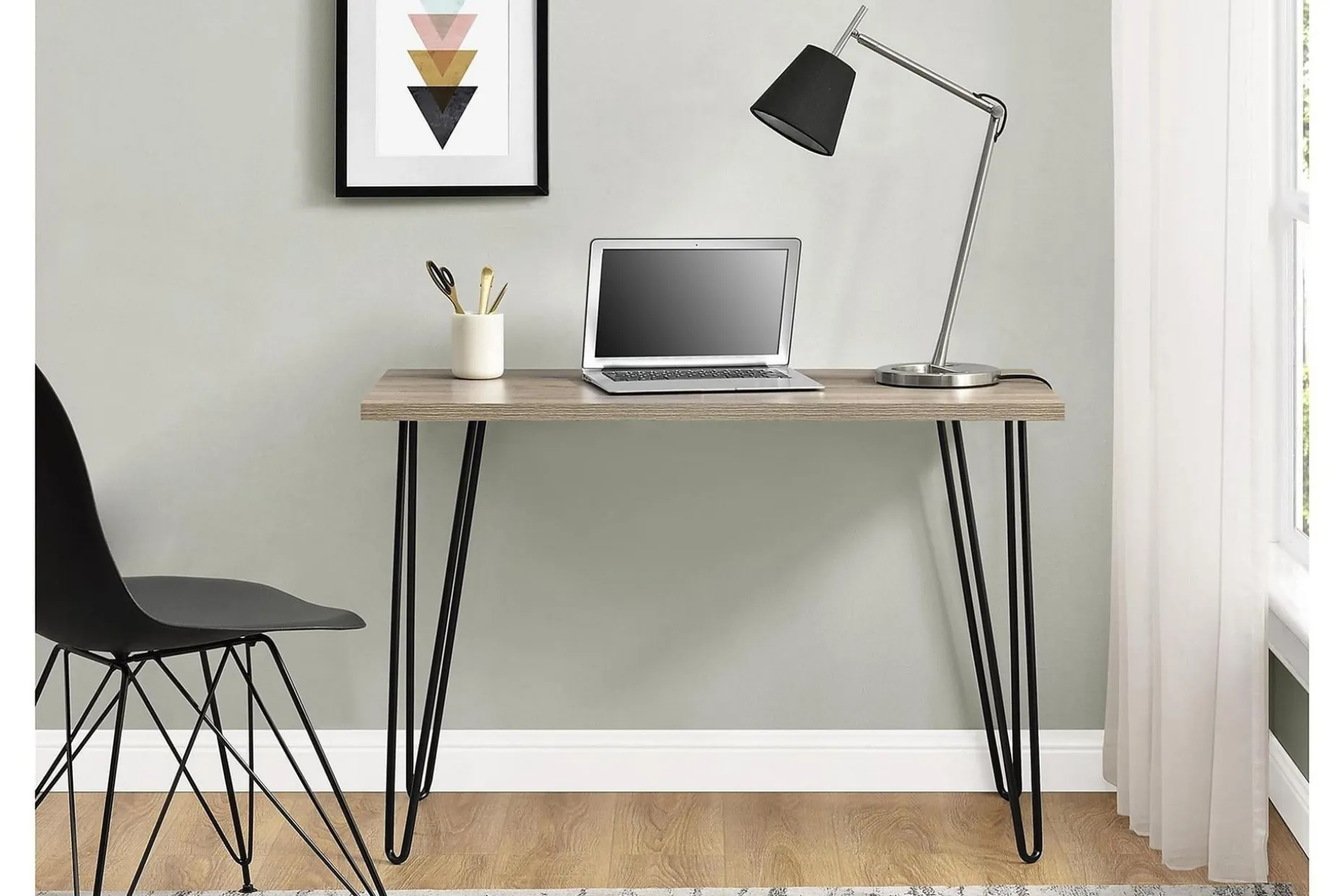 Owen Skrivebord 102 cm Natur/Svart
