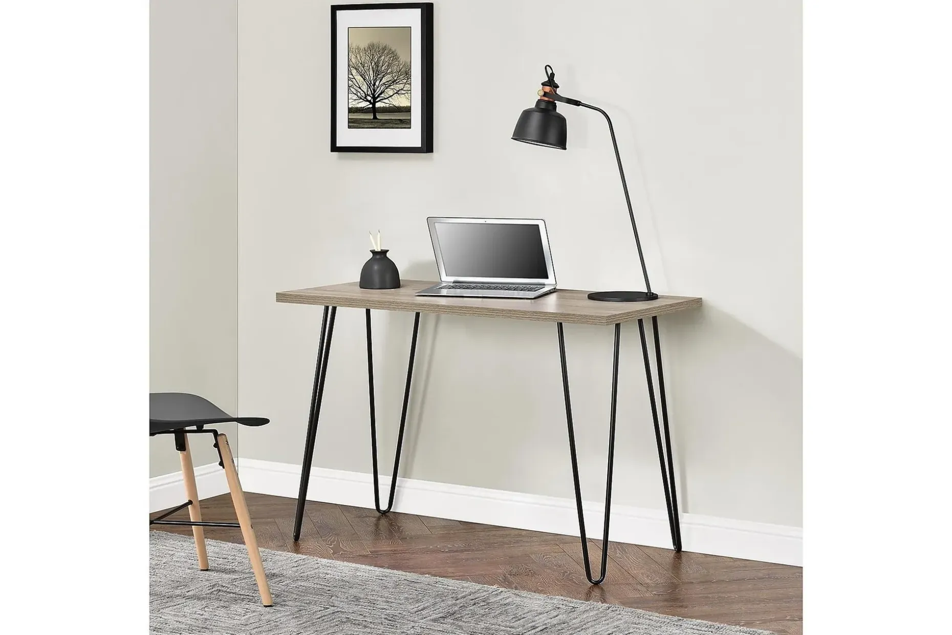 Owen Skrivebord 102 cm Natur/Svart