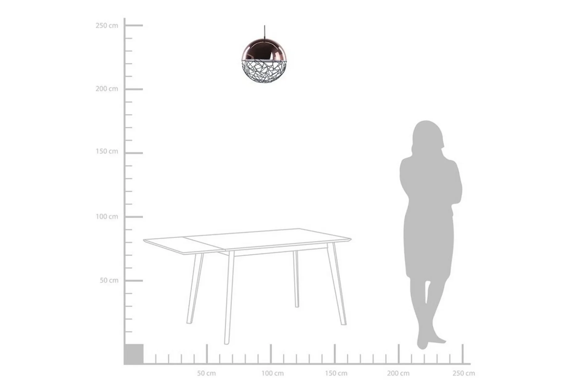 Padma Taklampe 35 cm