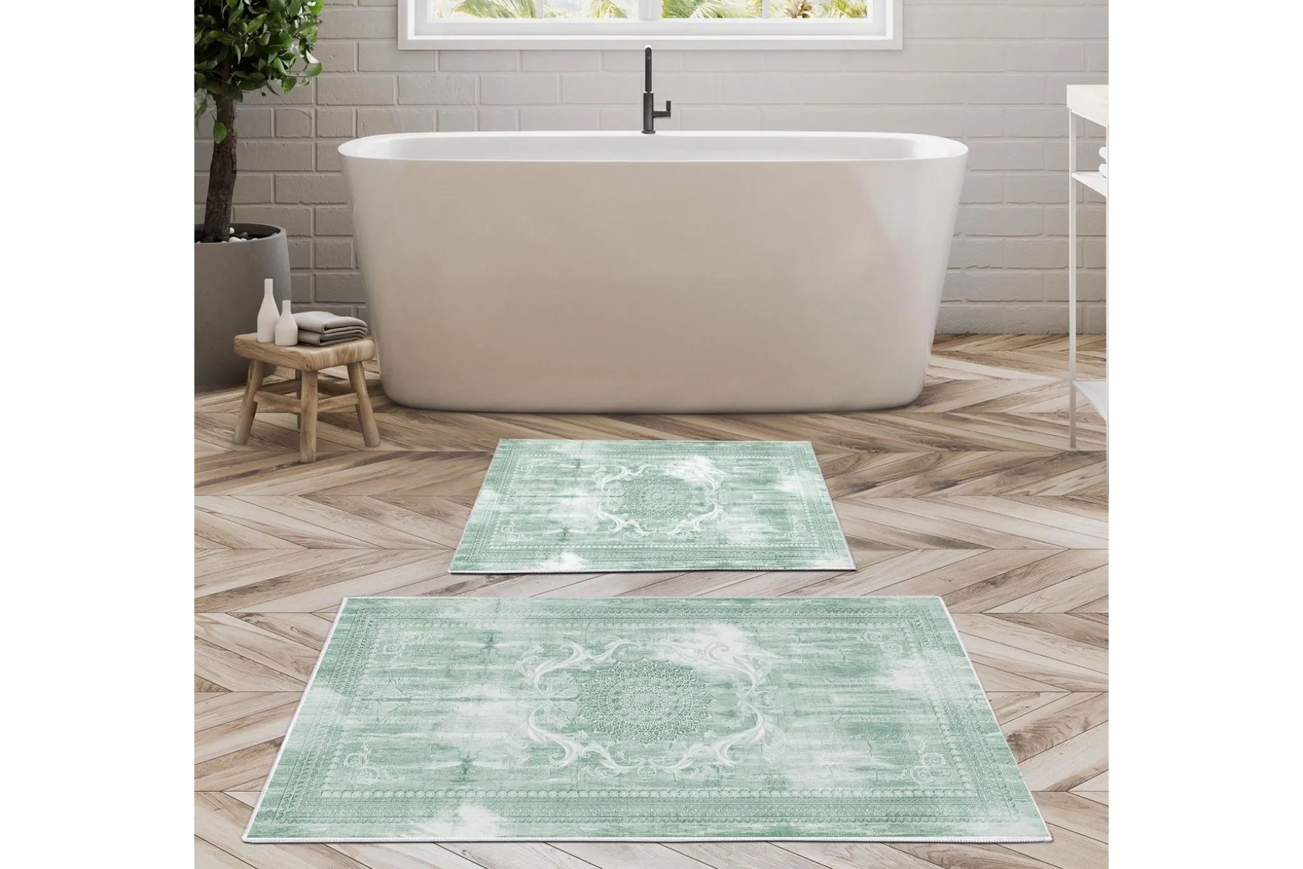 Pam Baderomsmatte 60x150 cm Rektangulær