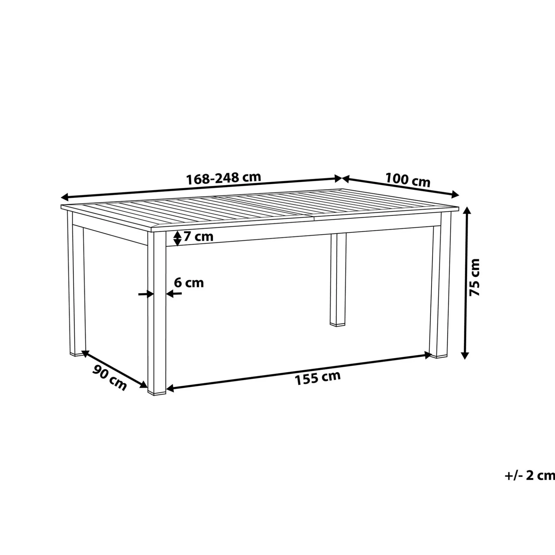 Pancole Hagegruppe Med Bord + 8 Stoler