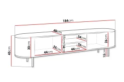 Pantego Tv-Benk 184x40 cm