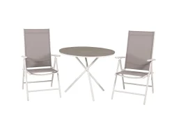 Parma Cafésett Rundt Ø90 cm + 2 Break Posisjonsstoler