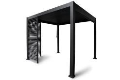 Paviljong Vegg Mirador 93x235 cm Mørkegrå aluminium