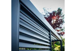 Paviljong Vegg Mirador 93x235 cm Mørkegrå aluminium