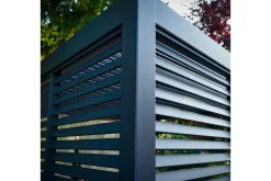 Paviljong Vegg Mirador 93x235 cm Mørkegrå aluminium