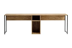 Pellafol Skrivebord 140 cm med Oppbevaringshyller