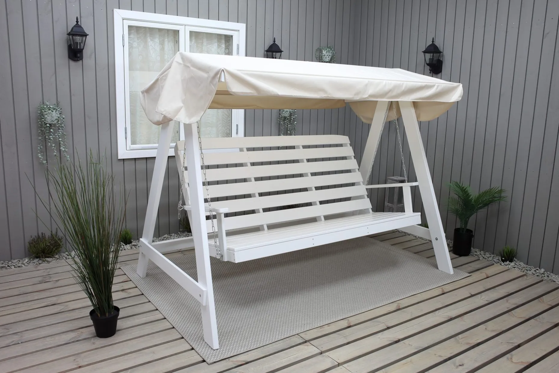 Pelle Hammock Hvit/Svart
