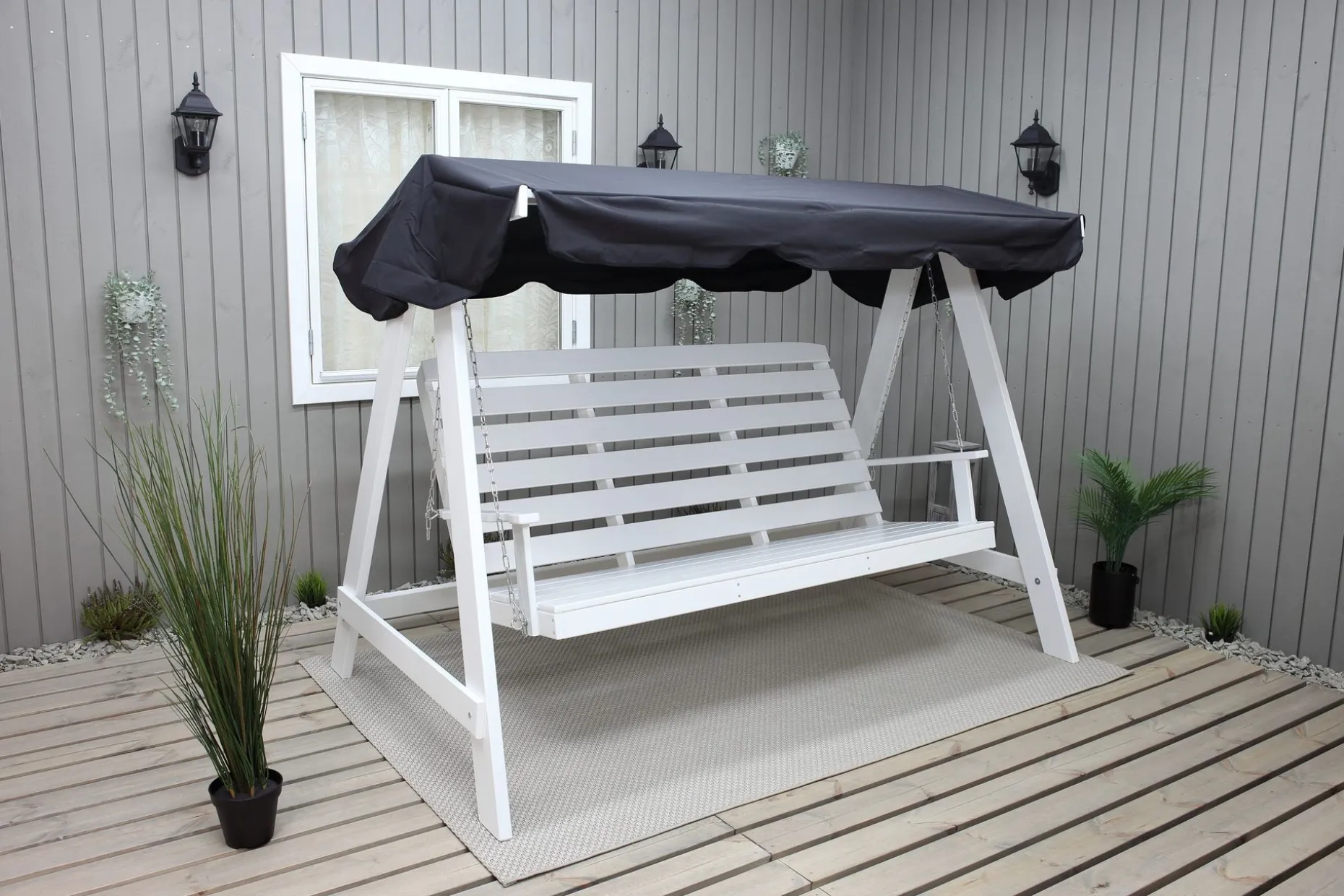 Pelle Hammock Hvit/Svart