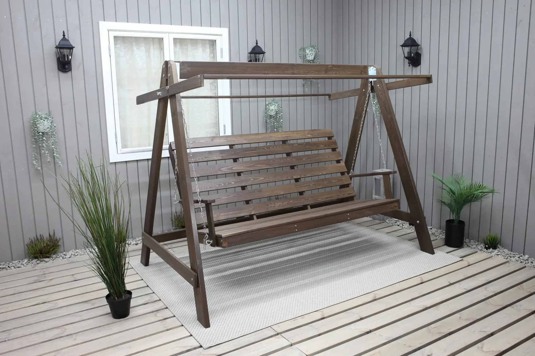 Pelle 3-seters Hammock uten tak