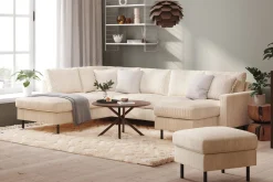 Peppe 4-seters Venstrevendt U-formet Sofa med Divan og Sjeselong i Manchester