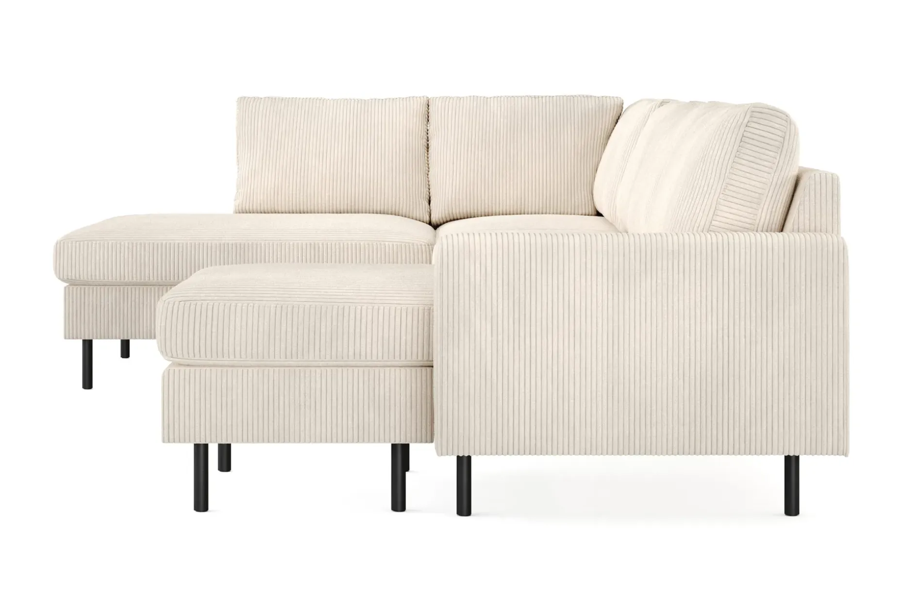 Peppe 4-seters Venstrevendt U-formet Sofa med Divan og Sjeselong i Manchester