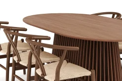 Peyra Spisegruppe 200 cm Ovalt spisebord med 6 Dastoori Spisestoler