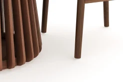 Peyra Spisegruppe 120 cm Rundt Spisebord med 4 Dastoori Spisestoler