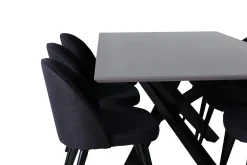 Piazza Spisegruppe 180 cm Rektangulær med 6 Velvet Stoler