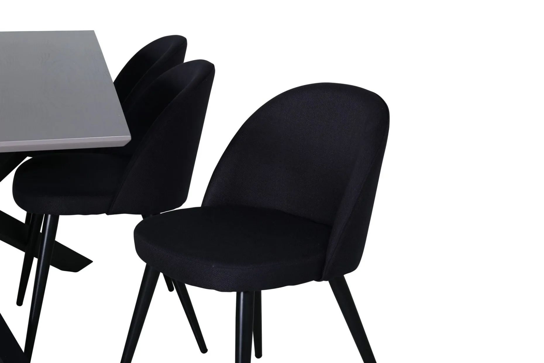 Piazza Spisegruppe 180 cm Rektangulær med 6 Velvet Stoler