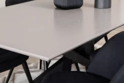 Piazza Spisegruppe 180 cm Rektangulær med 6 Velvet Stoler