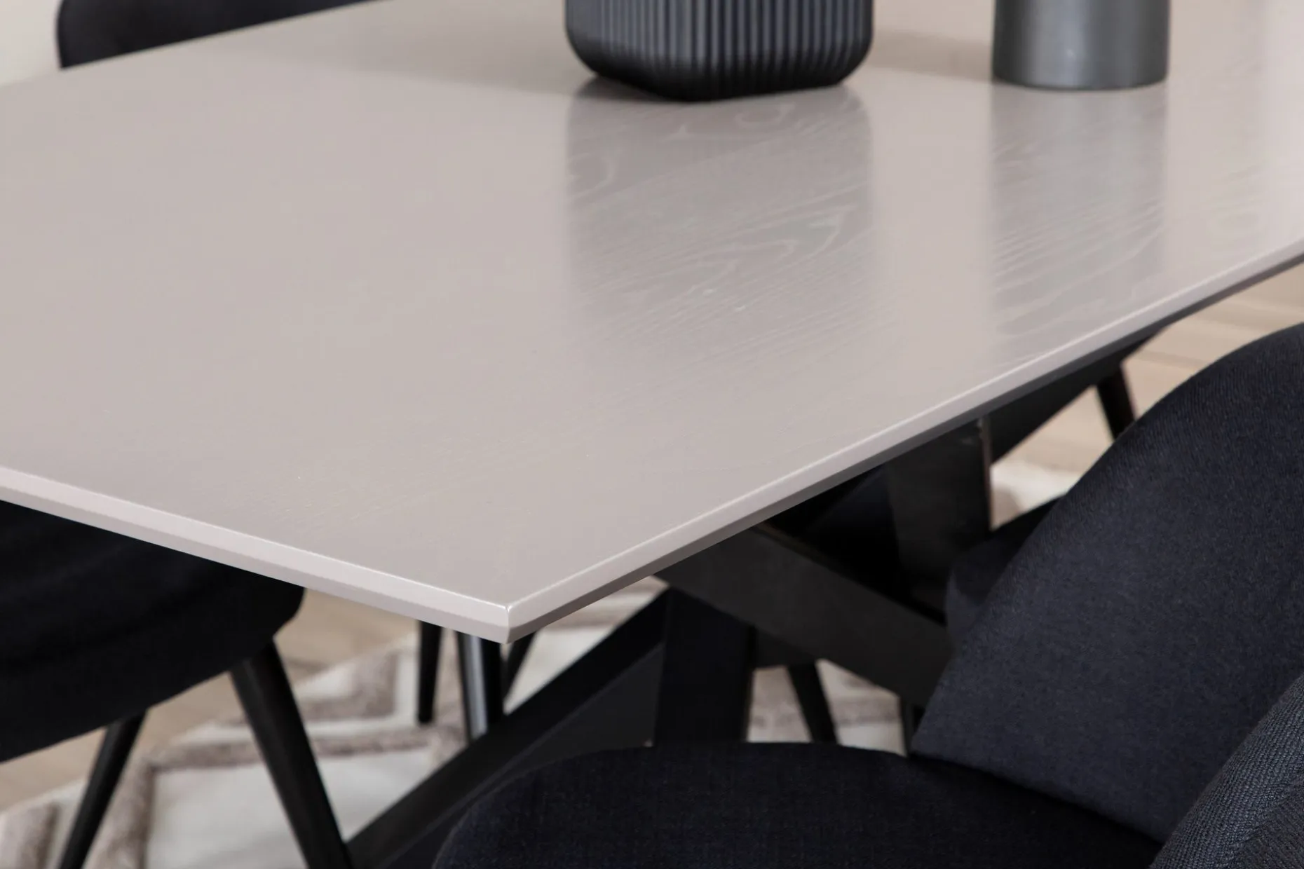 Piazza Spisegruppe 180 cm Rektangulær med 6 Velvet Stoler
