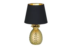 Pineapple Bordlampe 35 cm E14 gull / svart