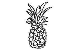 Pineapple Veggdekor