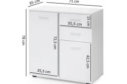 Pinuelas Kommode 71x36 cm